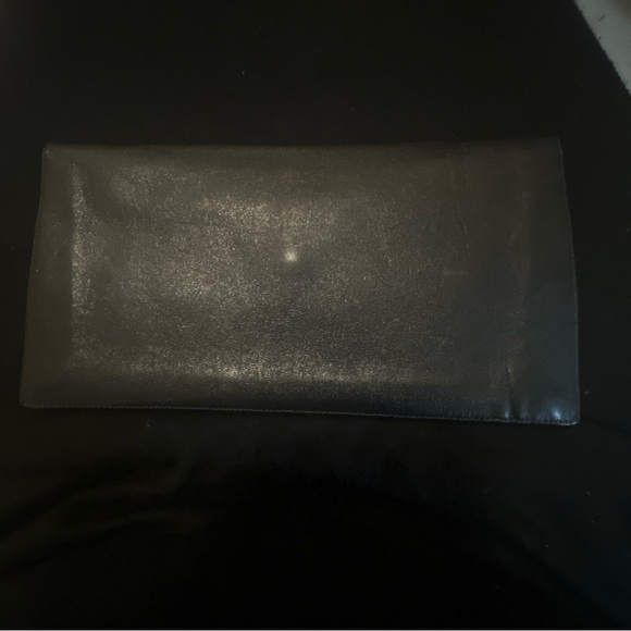 Dior Black Leather wallet with Gold Logo - Picture 8 of 16